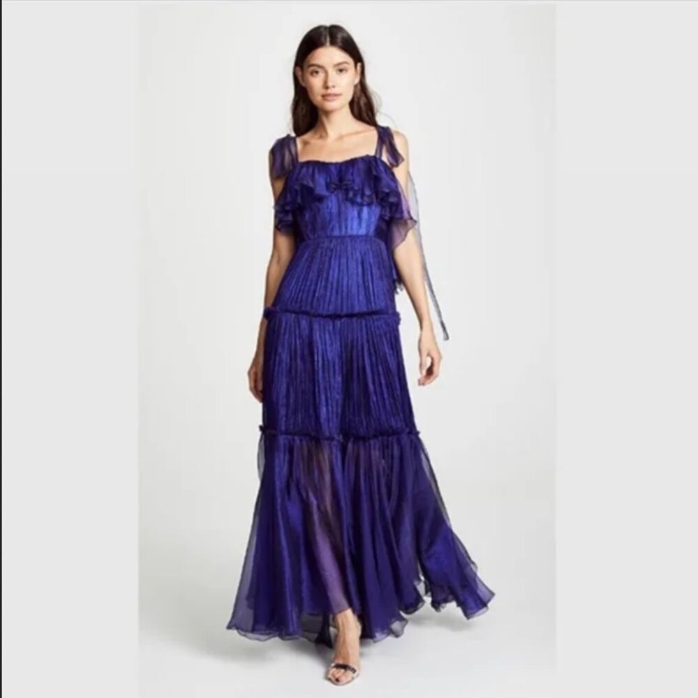 MARIA LUCIA HOHAN Luminous Midnight Blue Gown